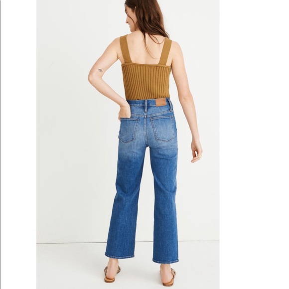NWT Madewell Slim Wide-Leg Jeans in Olympia Wash Style L4312 - Picture 6 of 15